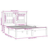 Sengeramme honningbrun heltre 120x190 cm 4FT Small Double