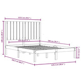 Sengeramme honningbrun heltre furu 120x200 cm