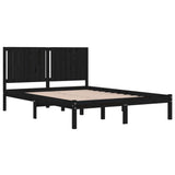 Sengeramme svart heltre 150x200 cm 5FT King Size