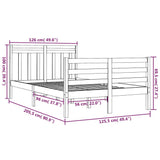 Sengeramme heltre 120x200 cm