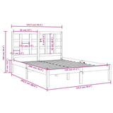 Sengeramme honningbrun heltre120x200 cm