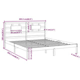 Sengeramme heltre 200x200 cm