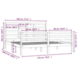 Sengeramme heltre 180x200 cm 6FT Super King