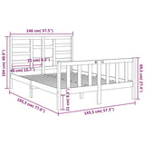 Sengeramme heltre 140x190 cm