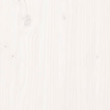 Uttrekkbar dagseng hvit heltre furu 2x(90x200) cm