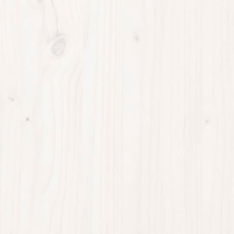 Uttrekkbar dagseng hvit heltre furu 2x(90x190) cm
