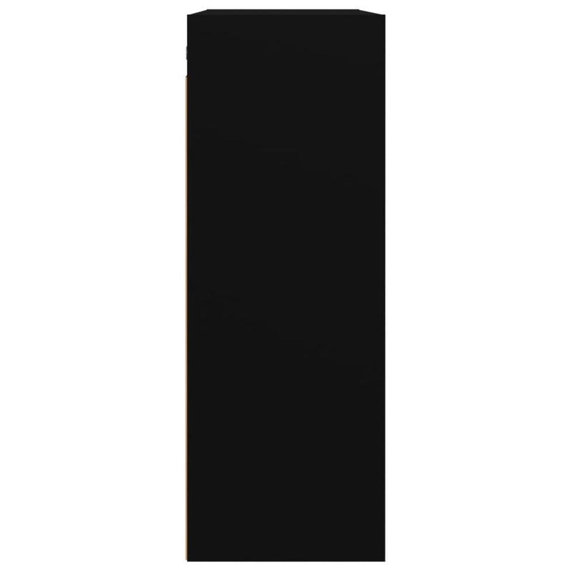 Hengende veggskap svart 69,5x32,5x90 cm