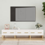 TV-benk hvit 150x34,5x30 cm konstruert tre