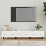 TV-benk hvit 150x34,5x30 cm konstruert tre