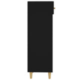 Skoskap svart 30x35x105 cm konstruert tre