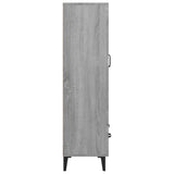 Highboard grå sonoma 70x31x115 cm konstruert tre