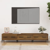 TV-benk brun eik 150x34,5x30 cm konstruert tre