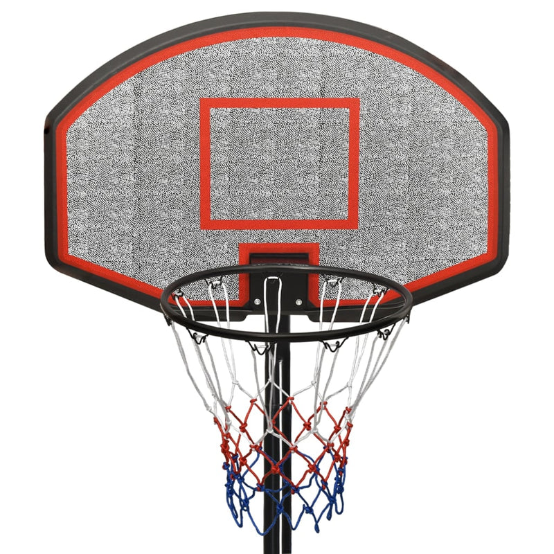 Basketballstativ svart 237-307 cm polyeten