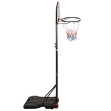 Basketballstativ svart 216-250 cm polyeten