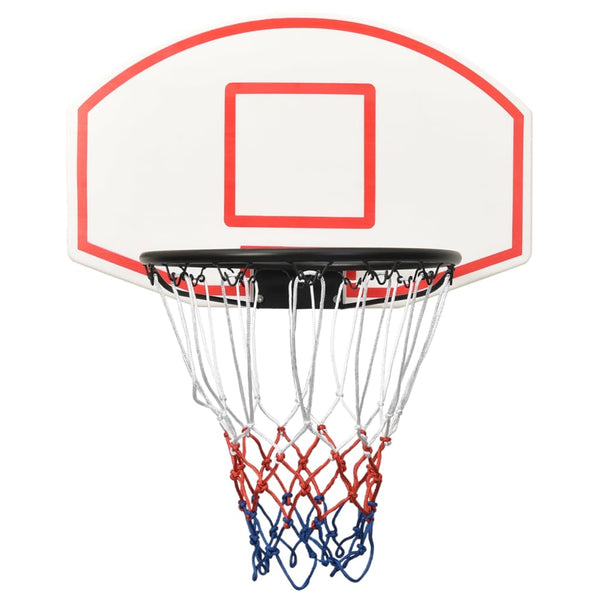 Bakplate for basketballkurv hvit 71x45x2 cm polyeten