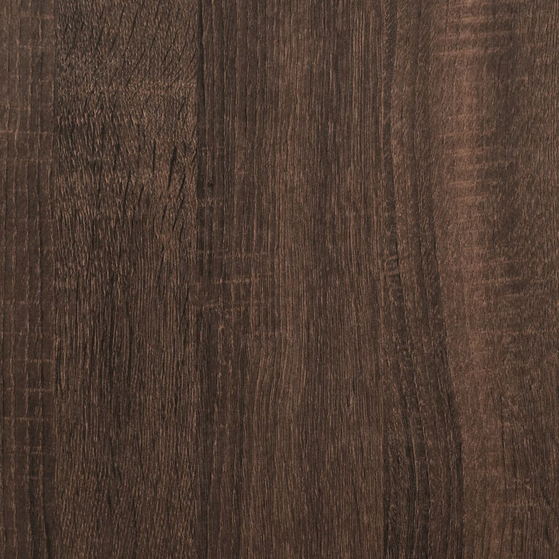 Hjørneskap brun eik 33x33x164,5 cm konstruert tre