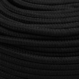Arbeidstau svart 10 mm 50 m polyester