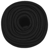 Arbeidstau svart 14 mm 250 m polyester