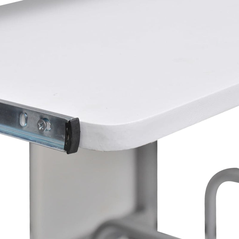 Databord hvit 110x52x88,5 cm konstruert tre