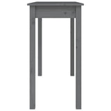 Konsollbord grå 110x40x75 cm heltre furu