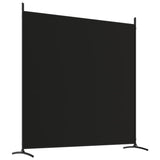 Romdeler 3 paneler svart 525x180 cm stoff