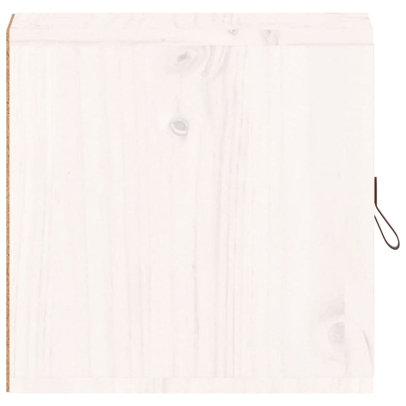 Veggskap hvit 31,5x30x30 cm heltre furu