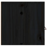 Veggskap svart 60x30x30 cm heltre furu