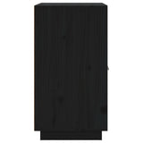 Skjenk svart 65,5x40x75 cm heltre furu
