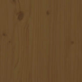 Konsollbord honningbrun 110x40x80 cm heltre furu