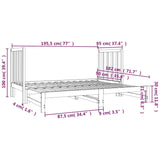 Uttrekkbar dagseng hvit 2x(90x190) cm heltre furu