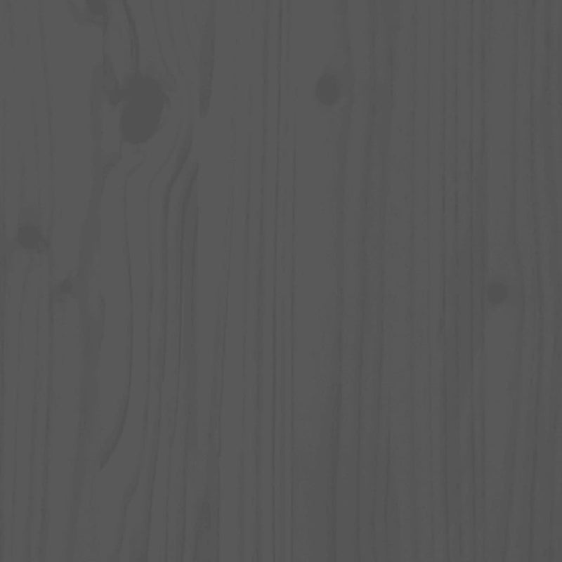 Uttrekkbar dagseng grå 2x(90x190) cm heltre furu