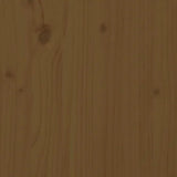 vidaXL Uttrekkbar dagseng honningbrun 2x(90x190) cm heltre furu