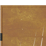 Hageport 105x180 cm cortenstål gressdesign
