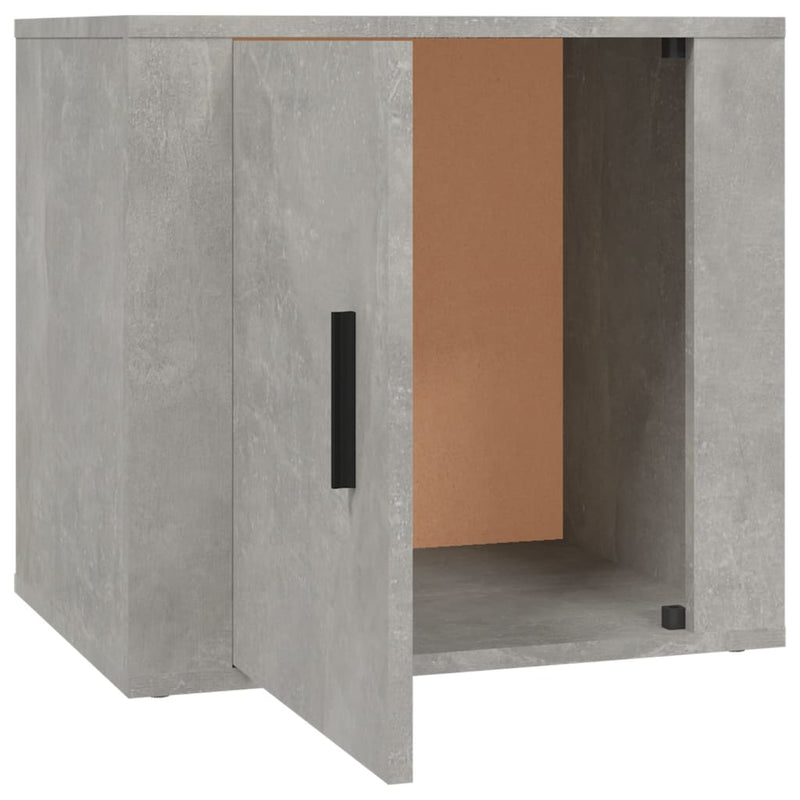 Nattbord 2 stk betonggrå 50x39x47 cm