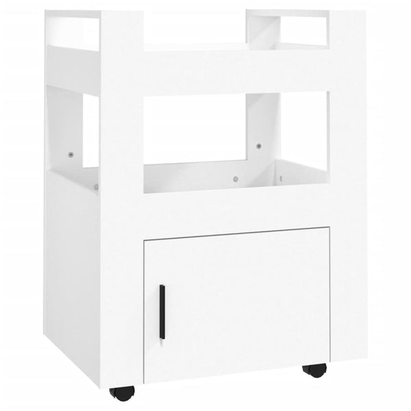 Kjøkkentralle hvit 60x45x80 cm konstruert tre