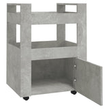 Kjøkkentralle betonggrå 60x45x80 cm konstruert tre