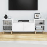 TV-benk hvit 160x35x55 cm konstruert tre