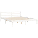 Sengeramme med hodegavl hvit 5FT King Size heltre