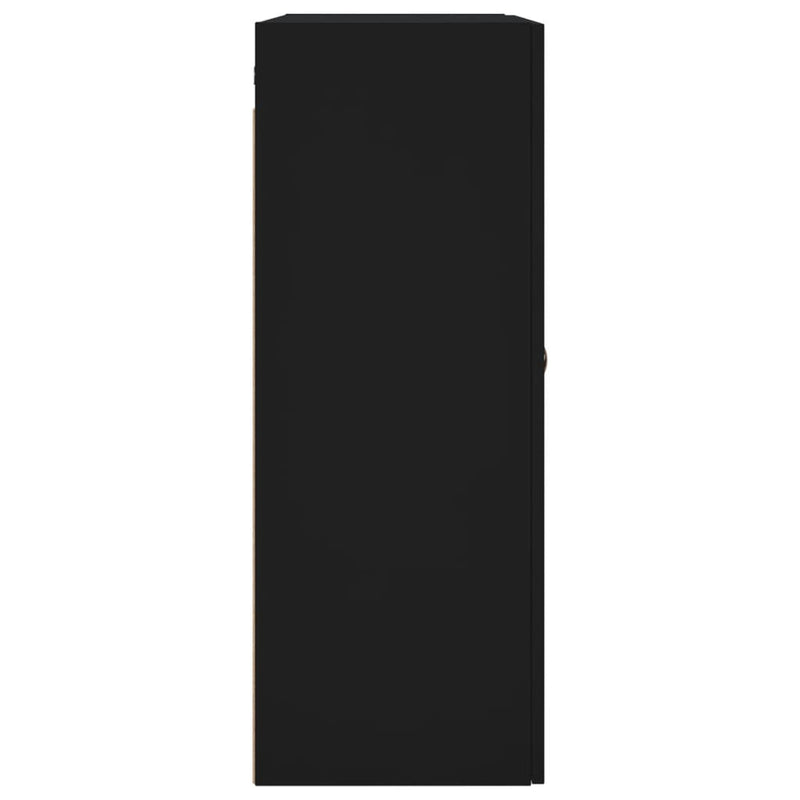 Veggskap 2 stk svart 69,5x34x90 cm