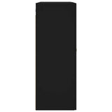 Veggskap 2 stk svart 69,5x34x90 cm
