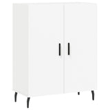 Highboard hvit 69,5x34x180 cm konstruert tre