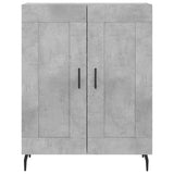 Highboard betong grå 69,5x34x180 cm konstruert tre