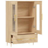 Highboard sonoma eik 69,5x31x115 cm konstruert tre