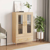 Highboard sonoma eik 69,5x31x115 cm konstruert tre