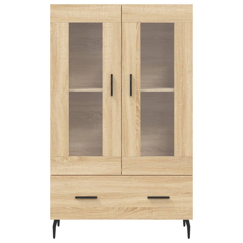 Highboard sonoma eik 69,5x31x115 cm konstruert tre