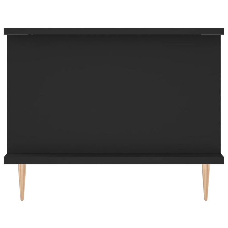 Salongbord svart 90x50x40 cm konstruert tre