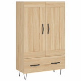 Highboard sonoma eik 69,5x31x115 cm konstruert tre