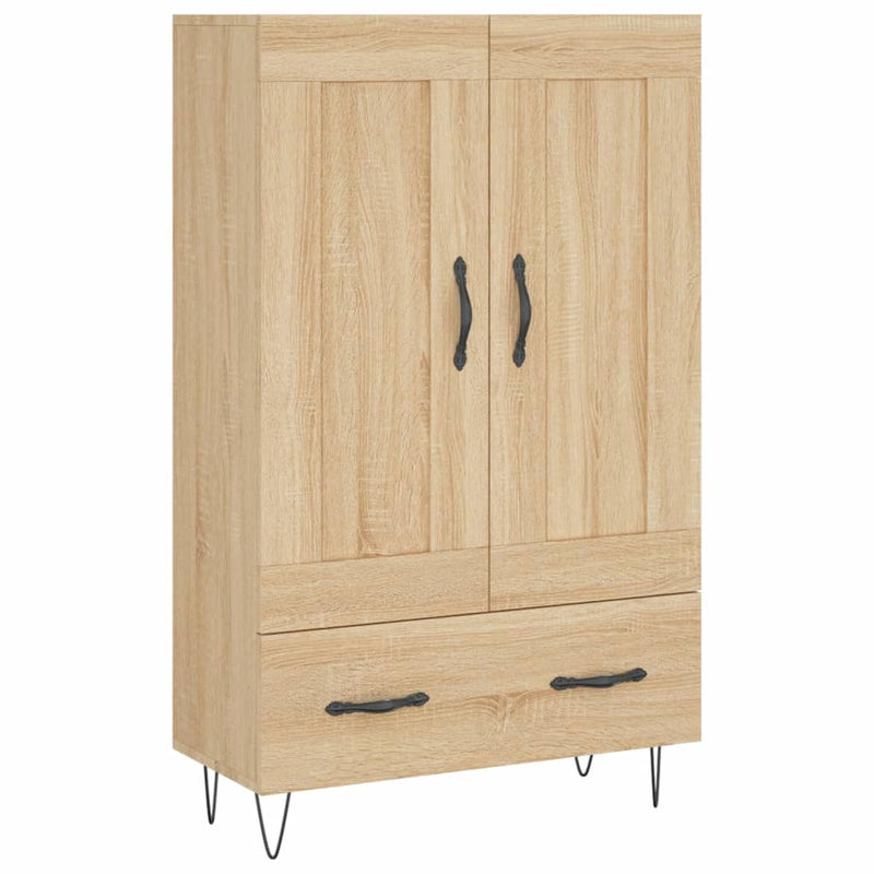 Highboard sonoma eik 69,5x31x115 cm konstruert tre