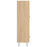 Highboard sonoma eik 69,5x31x115 cm konstruert tre