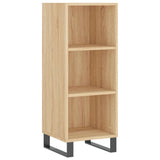 Highboard sonoma eik 34,5x34x180 cm konstruert tre